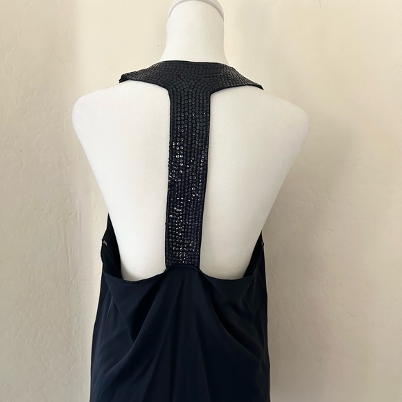 Alive + Olivia Black Sequins Sleeveless T back style top - Picture 7 of 13